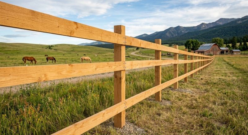 Rustic Fence Installation in Pearland, TX