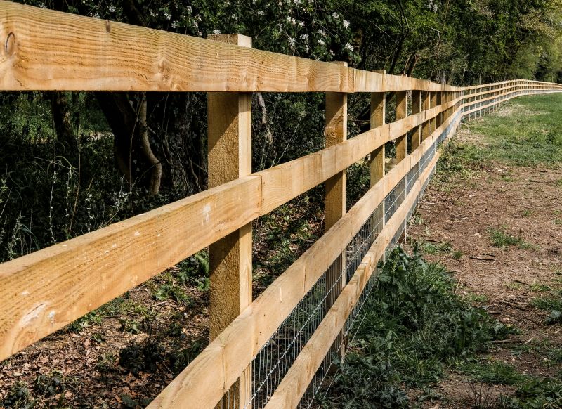 Wooden Farm Fence Installation in Sacramento, CA
