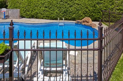 Wrought Iron Pool Fence Installation!